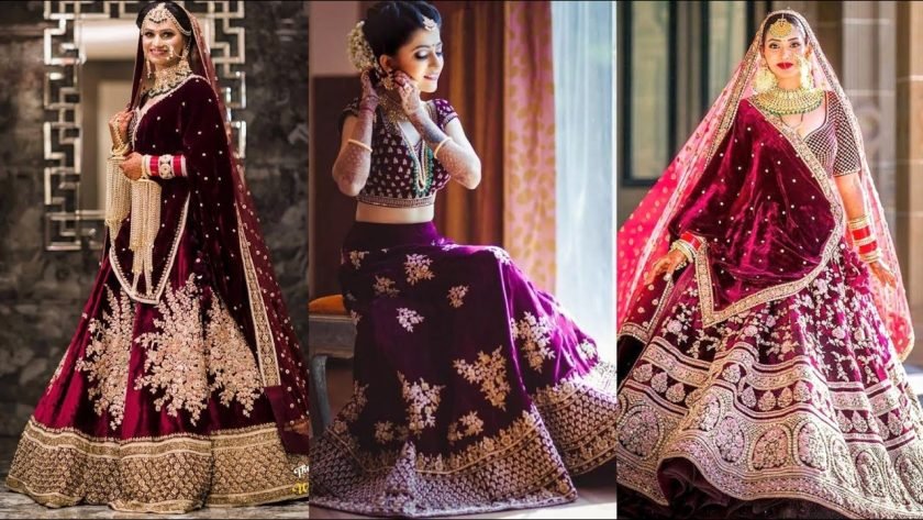 Velvet Lehengas – Perfect for a Winter Bride